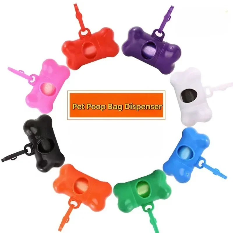 Poop Bag Dispenser - 1/2/3/4Pcs Colorful Bone-Shaped Dog Poop Bag