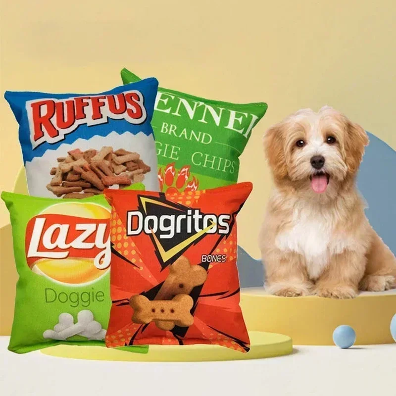 Pet Dental Chew Toy - Potato Chip Bag Funny Dog Toys