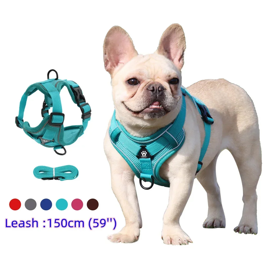 No Pull Dog Harness - Dog Harness with 1.5m Traction Leash