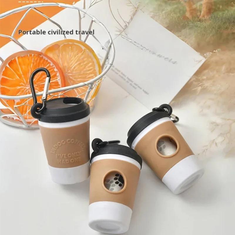 Poop Bag Dispenser - Portable Pet Poop Trash Can Dispenser