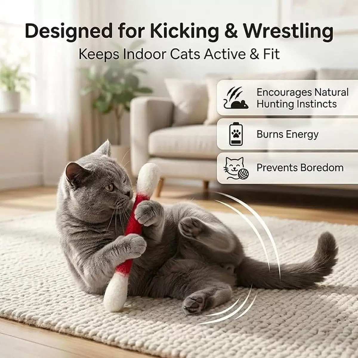 Creative Large Cotton Swab Sha - Catnip Toys review and price