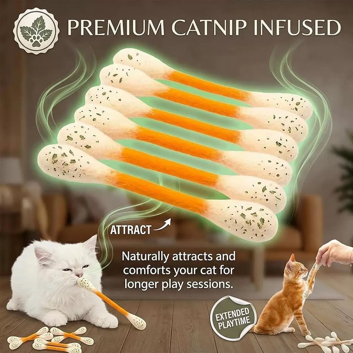 Creative Large Cotton Swab Sha - Catnip Toys review and price