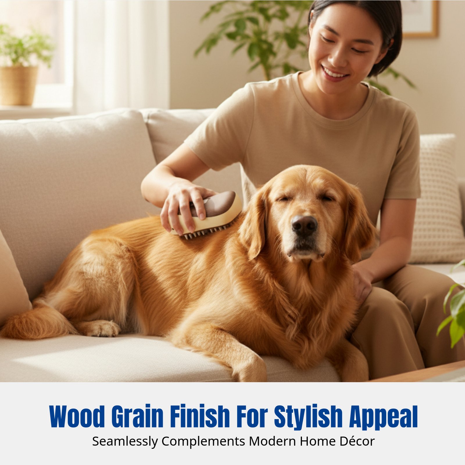 Steam Spray Pet Comb, Wooden T - Pet Hair Remover Brush review and price