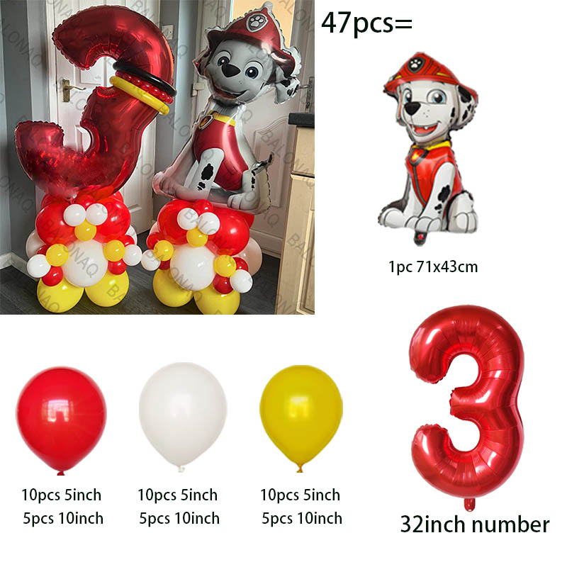 47pcs Paw Patrol Balloon Capta - Pet Supplies Warehouse review and price