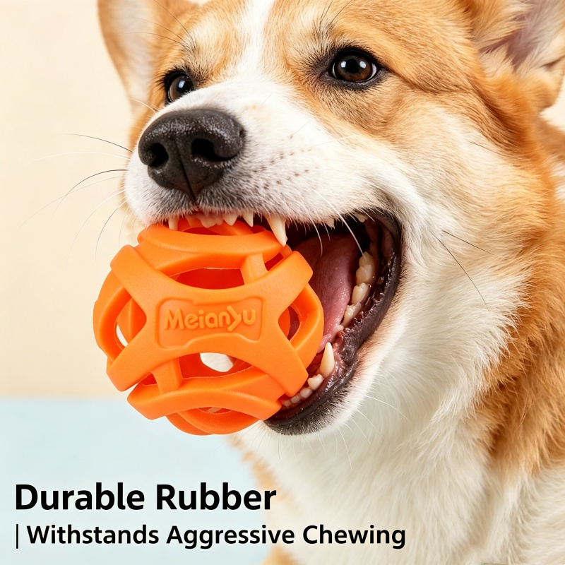 Indestructible Dog Chew Ball f - Pet Dental Chew Toy review and price