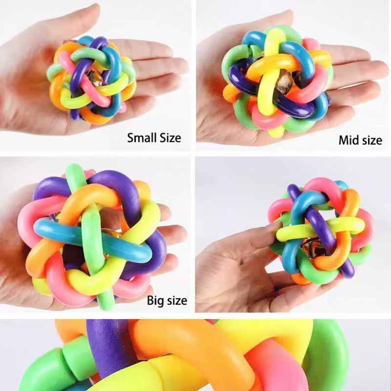Colorful Bell Woven Toy Popula - Pet Dental Chew Toy review and price
