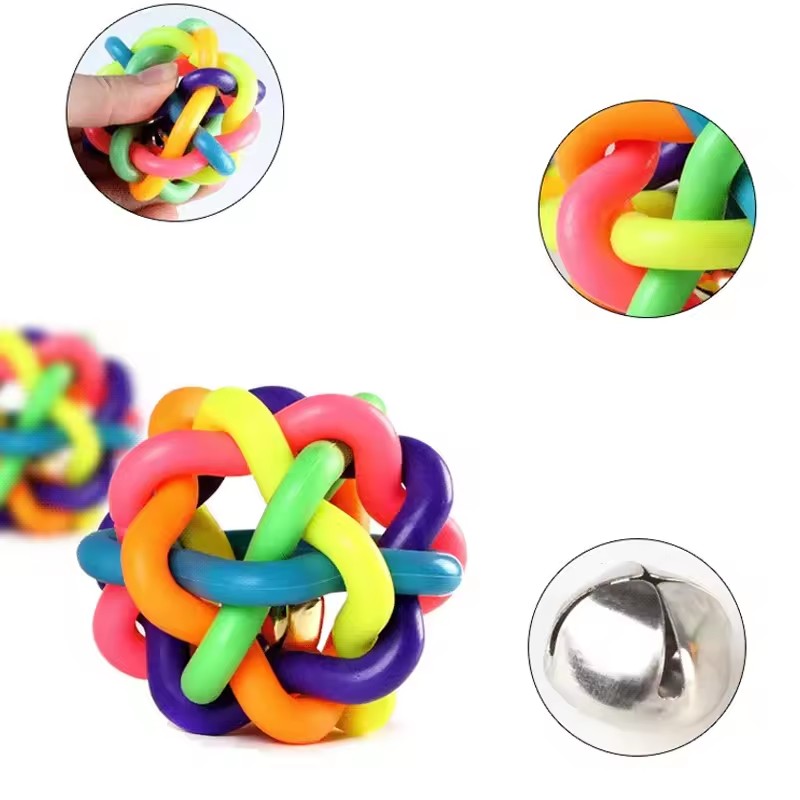 Colorful Bell Woven Toy Popula - Pet Dental Chew Toy review and price