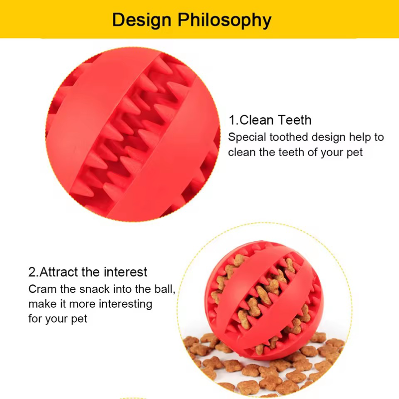 Dog Treat Dispensing Toy Ball  - Pet Dental Chew Toy review and price