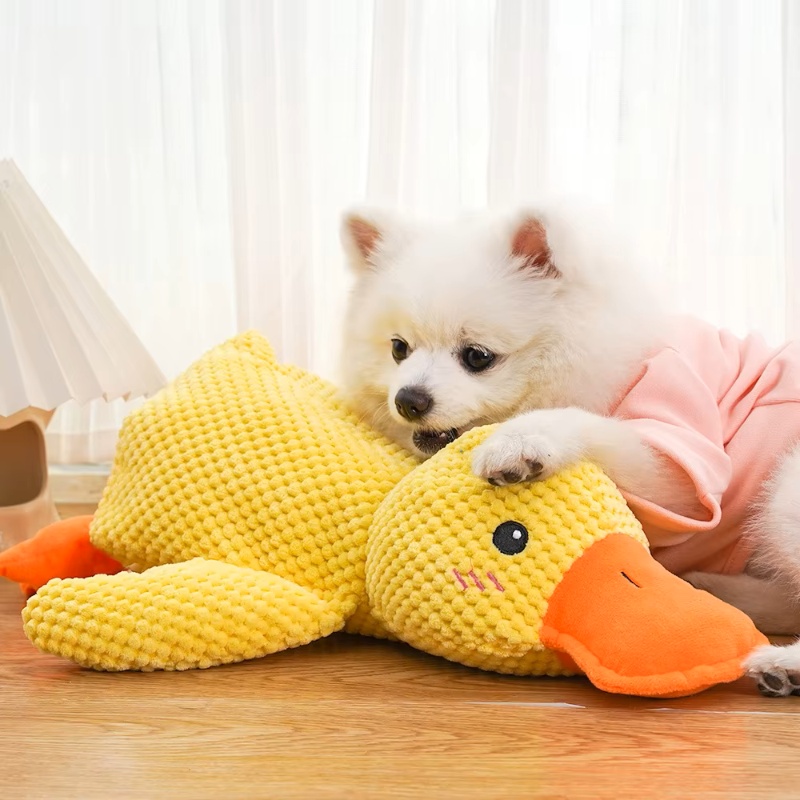 Plush Duck Dog Toy Bite Resist - Pet Dental Chew Toy review and price