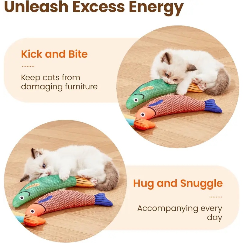 Cat Toys Fish,Teeth Grinding C - Catnip Toys review and price