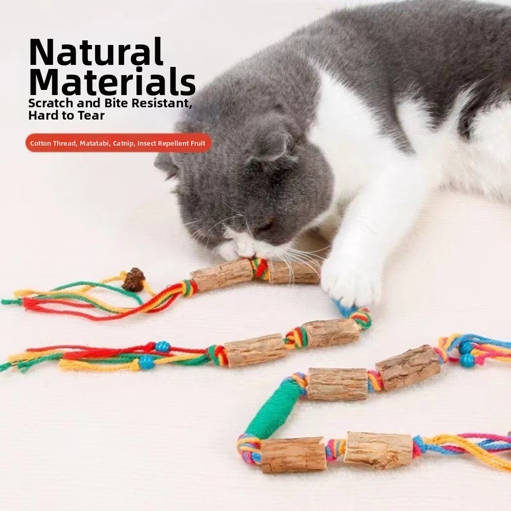 New Natural Cat Chew Toy Matat - Catnip Toys review and price