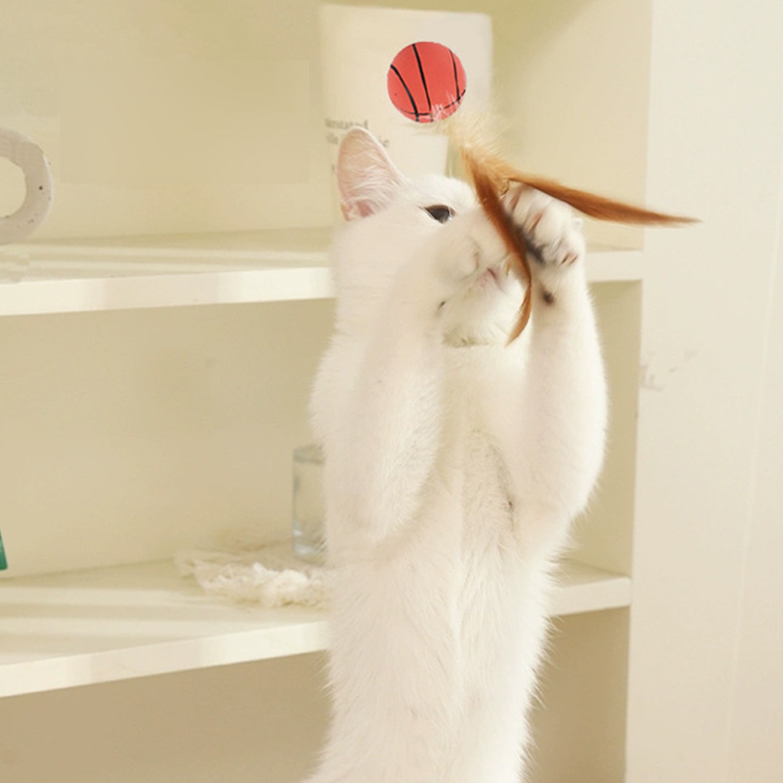 Cat Feather Ball Toys Interact - Catnip Toys review and price