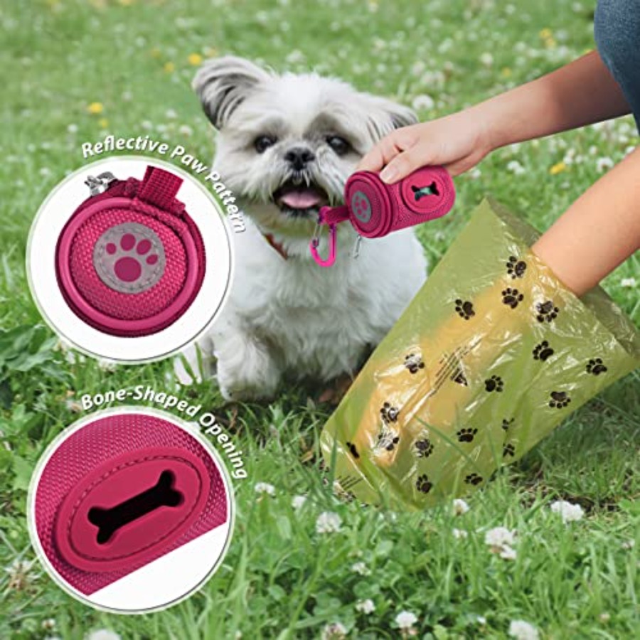 Dog Poop Bag Holder for Leash  - Poop Bag Dispenser review and price